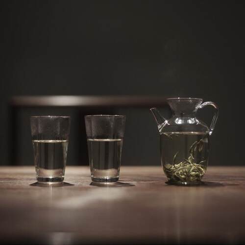 |工匠家品绿茶杯 璃茶 壶公道杯 玻分茶器 耐热玻璃煮茶器黑|EOH
