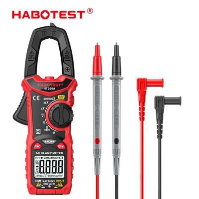 HABOTEST华博HT206D交直流电流数字钳形万用表电工电流表温度电容