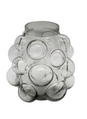 简约创意泡泡大肚子玻璃花瓶酒店样板间客厅软装工艺品装饰摆件