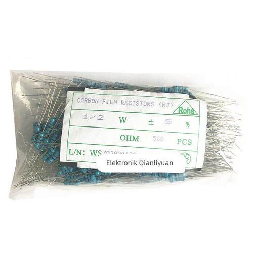 0.5W 碳膜/金属膜电阻 1/2W 5% 1% 1R 2R 10R 47R 100R 1K 2K 10K