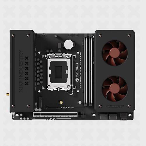 铭瑄 终结者 H770 YTX主板 XIKII INDUSTRY 装甲 猫头鹰定制版