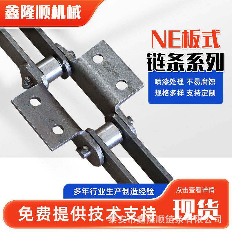 工业输送传动链条NE30板式链条工业碳钢双节距斗式提升机板式链条