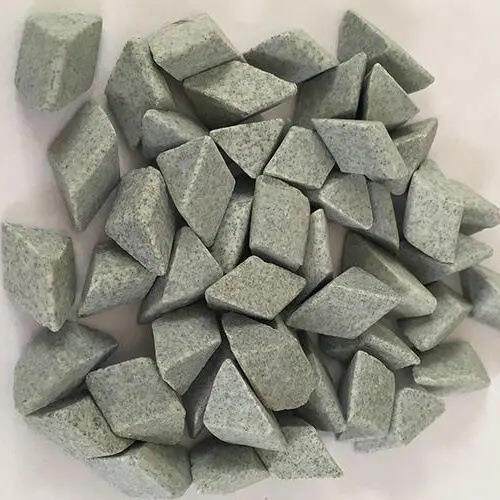 新品粗磨棕刚玉正斜三角圆球圆柱研磨石去毛刺飞边氧化皮除锈抛光