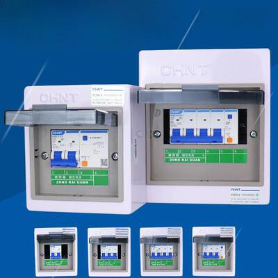 正音断路器空气开关漏电保护器漏电保护Nxble 2P 40A与配电箱表面