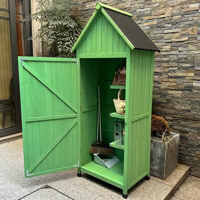 户LFC外储物柜子实木工具箱田园园收纳柜防雨园艺阳花物台庭杂院