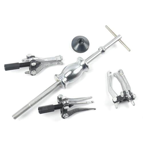 5件套三爪拉马轴承取出器拆卸工具内外轴承滑锤拉马拉拨器-XC9060