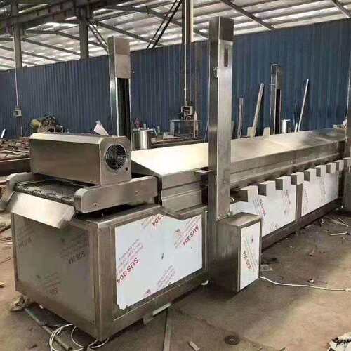 新产品杏鲍菇油炸机自动控温杏鲍菇油炸线全油式蘑菇油炸设备