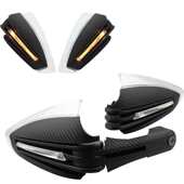 摩托车护手 转向灯防摔护手弓前挡风玻璃 越野车带灯护手