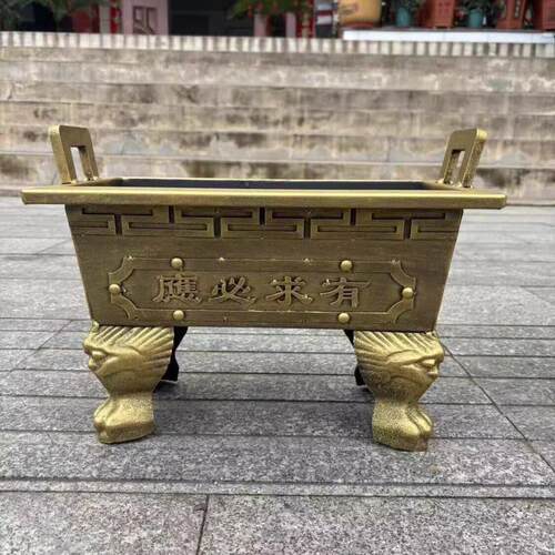 香炉定制室内外镀锌板铸铁合制鼎寺庙佛堂家宗祠供奉土地庙插香鼎