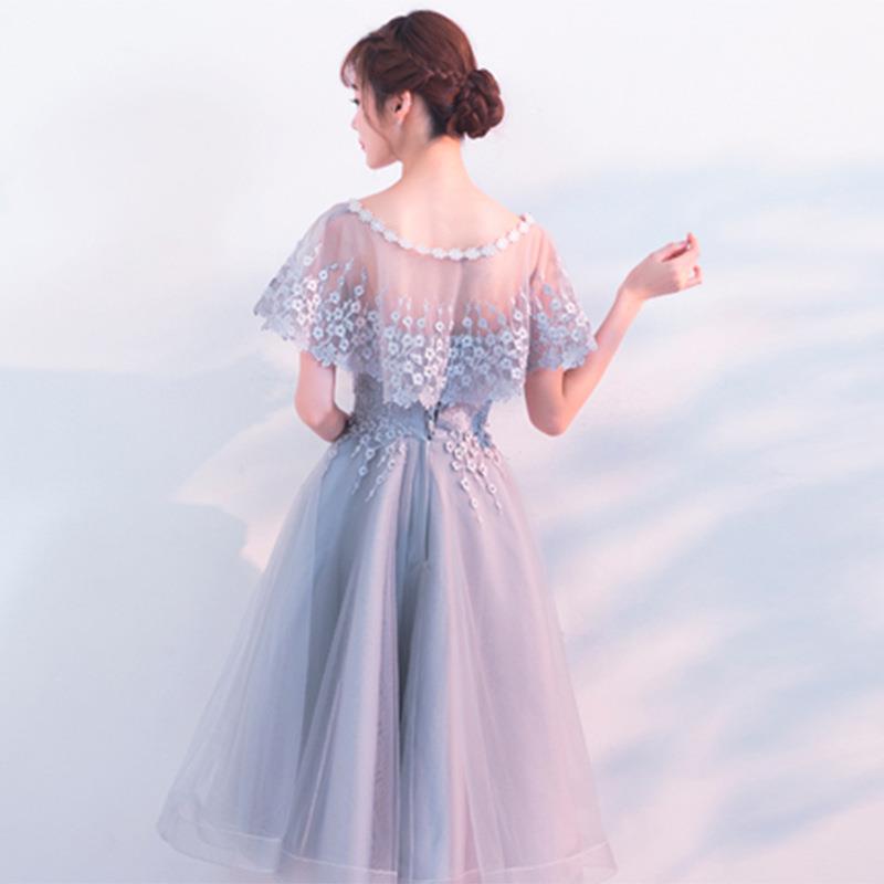 lace black cape gray bolero mariage wedding champagne peach