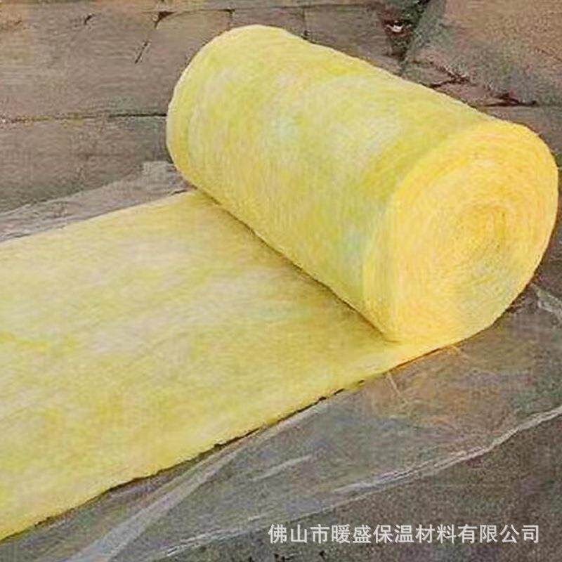 广东现货玻璃纤维棉毡 钢结构玻璃棉卷毡 屋顶隔热玻璃棉保温毡