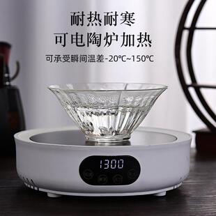 日茶5556式 玻璃碗泡茶碗芙蓉碗水果沙拉碗冰激凌碗花玻璃勺耐温玻