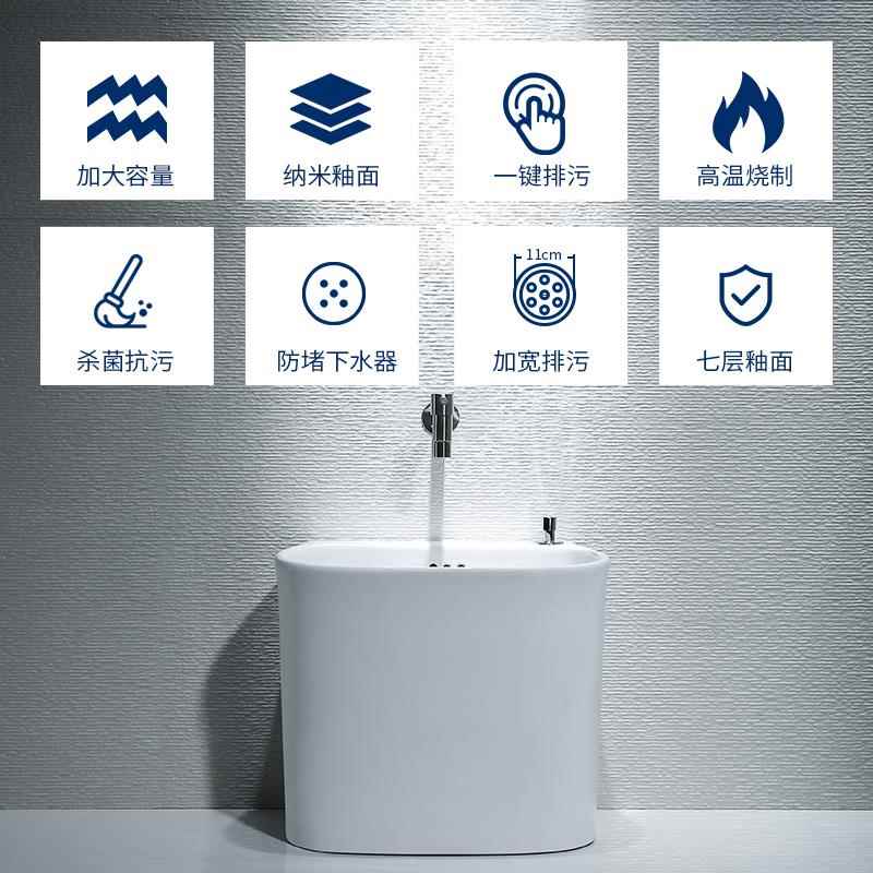 cs拖把池池拖布阳落台卫生间大号拖把桶拖把盆782地式用墩家布池