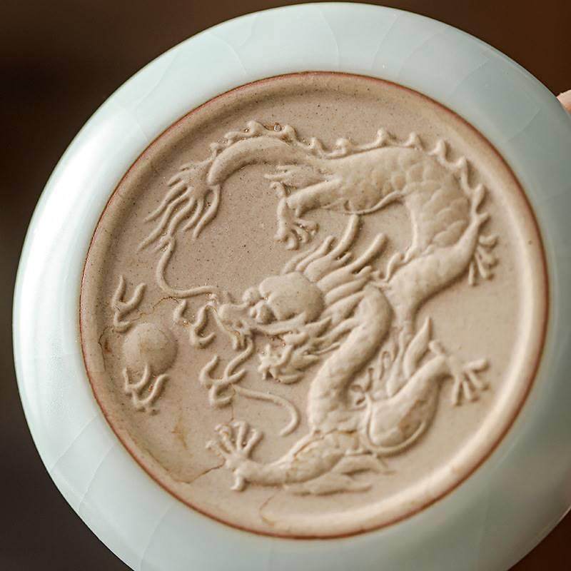 祥龙汝窑快客杯旅行茶具套装户外简约便携式浮雕龙年泡茶壶伴手礼,餐饮具,旅行茶具,淘宝优惠券,粉丝福利购,淘宝优惠卷