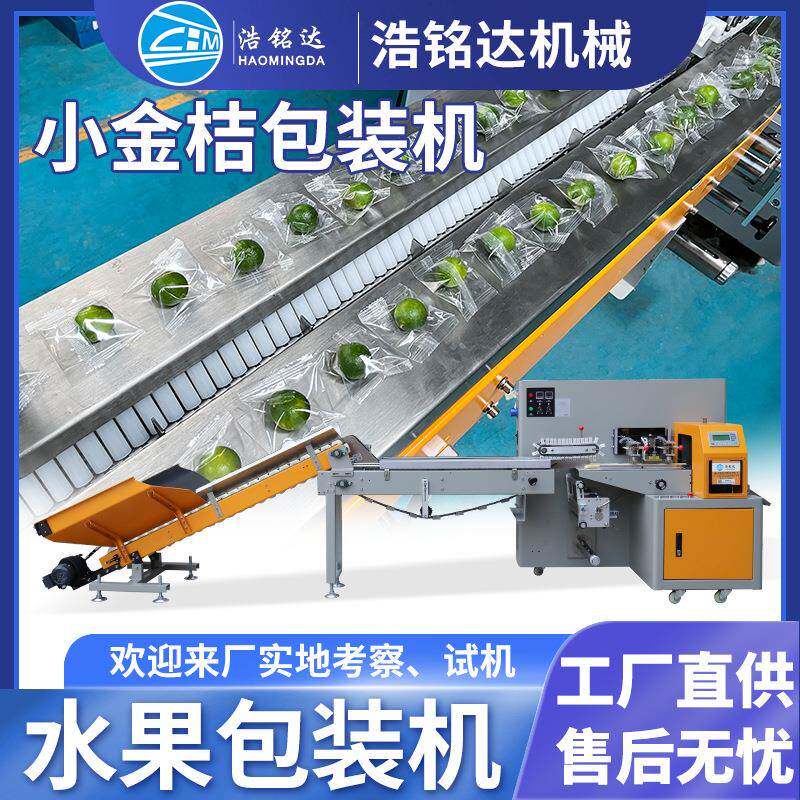 全自动水果包装机 脐橙柠檬小金桔套袋打包机 小青桔橙子包装机