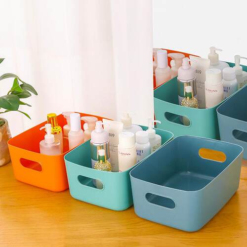 Clutter storage box, desktop plastic box, cosmetic organizer