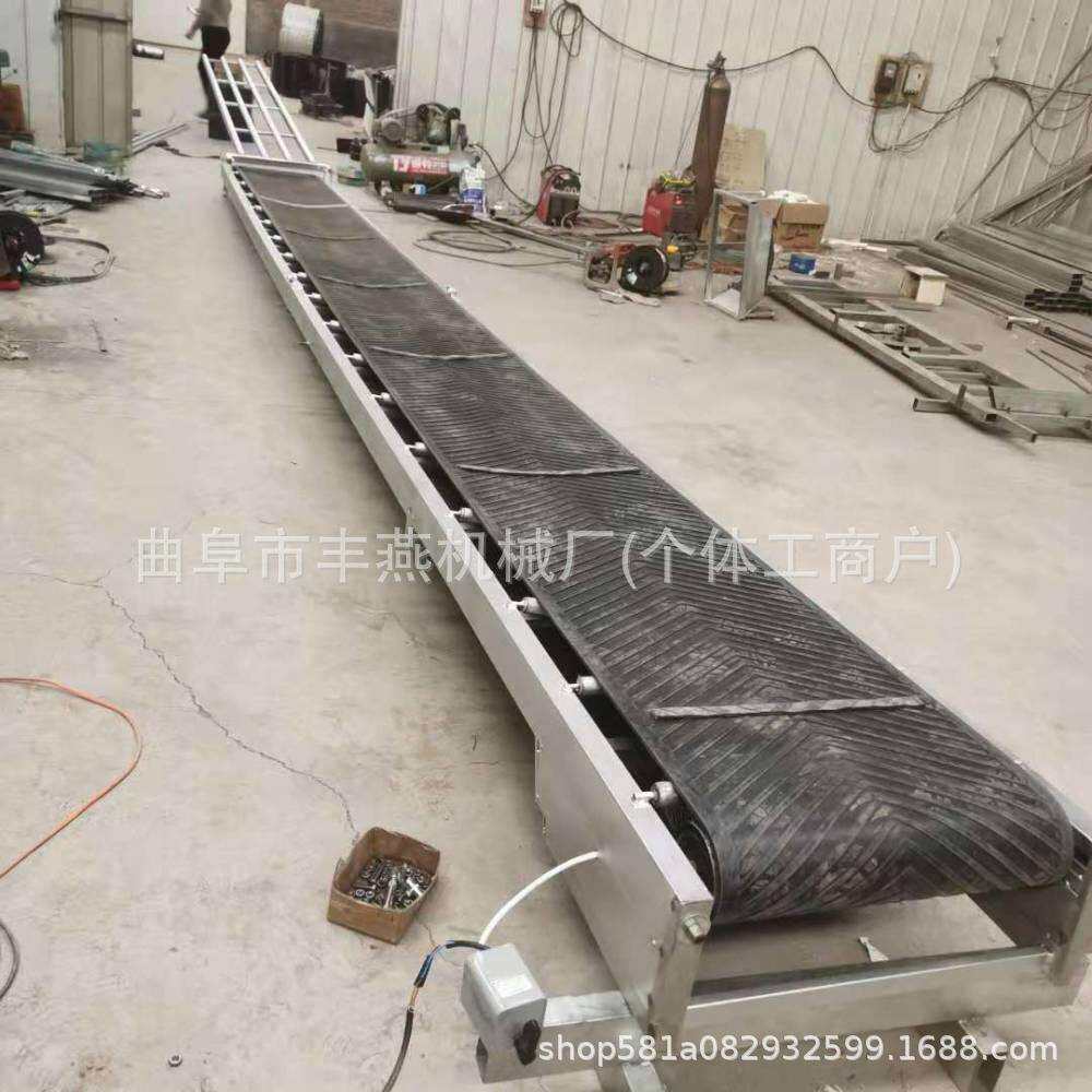 玉米装袋运料机 小型工厂搬运设备 可以方便移动皮带输送机