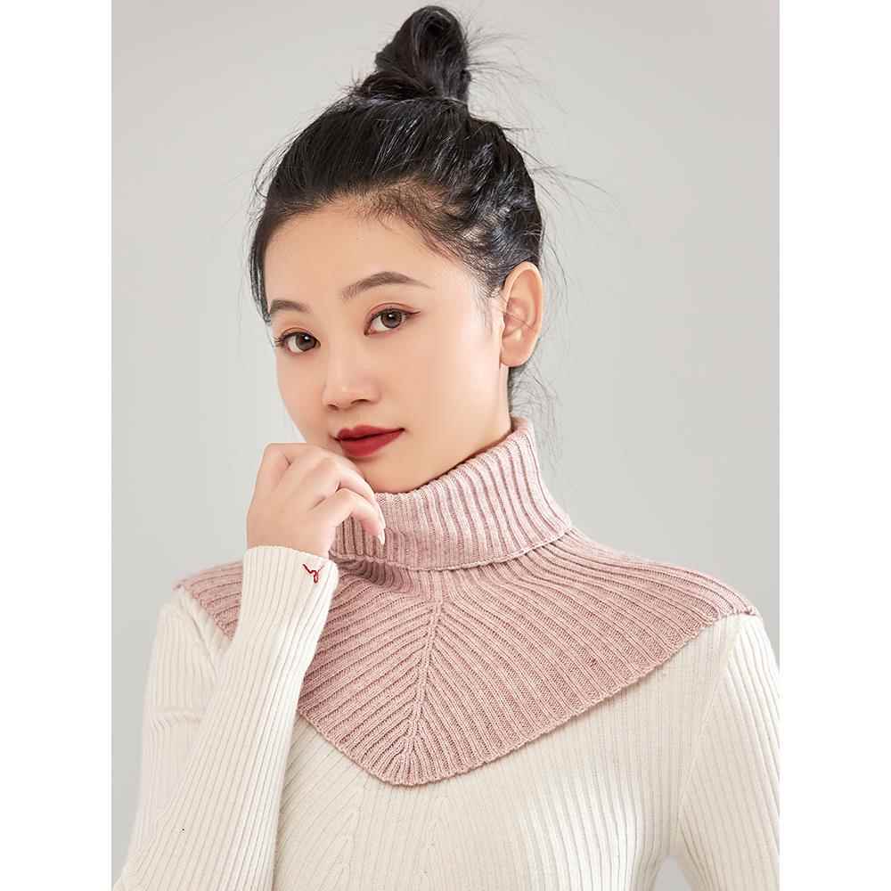 高领脖套女假领子针织护颈椎保暖围脖时尚围巾配毛衣套头披肩