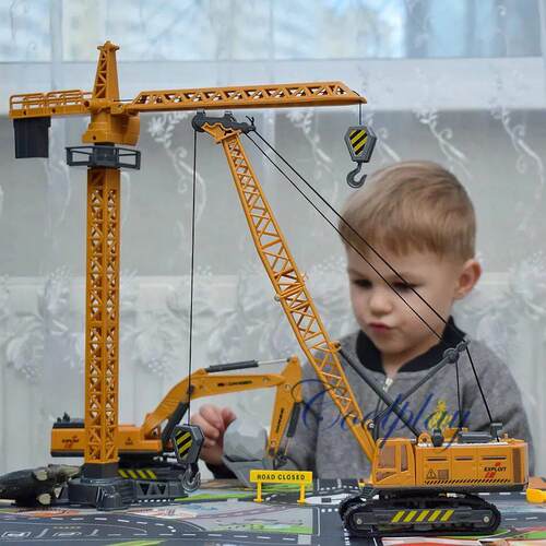 Alloy Engineering Diecast Truck Toy, Modelo de Constru??o Cl
