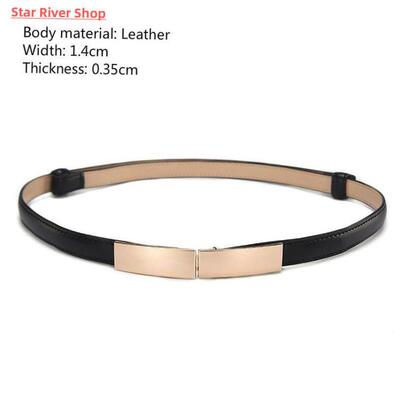 Belt dress simple versatile Fashion Women Leather Belt Thin