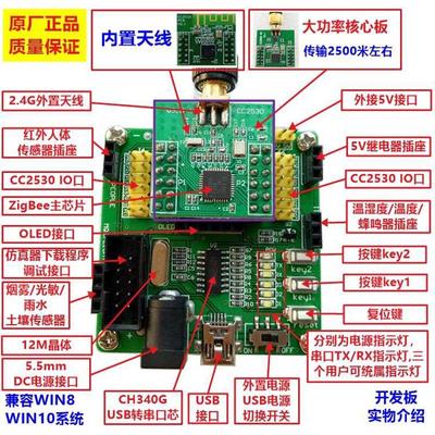 ZigBee节点 CC2530开发板 物联网套件 cc2530f256 BasicRF编程