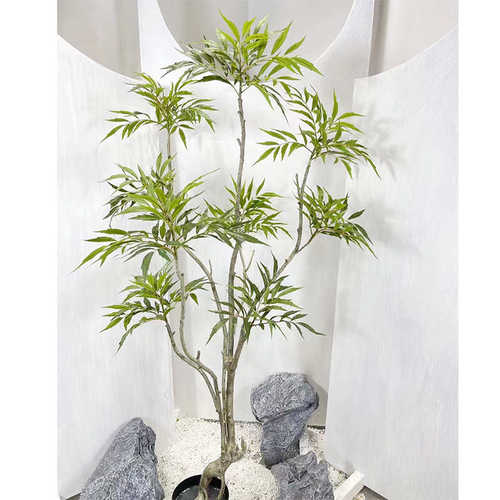 盆栽物落地橱窗绿植功劳摆件十大黄天仿真客厅室内装饰假植 竺