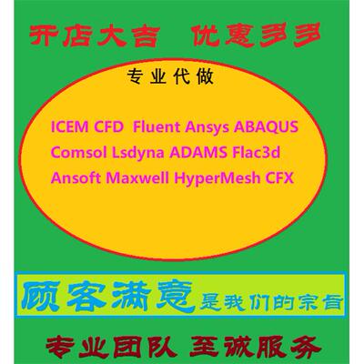 代做 彷真 Abaqus Ansys Hypermesh Fluent Comsol Adams ICEM