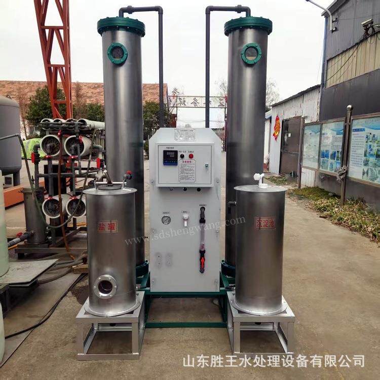 一体化全自动钠离子交换器不锈钢柱软化水设备胜王水处理