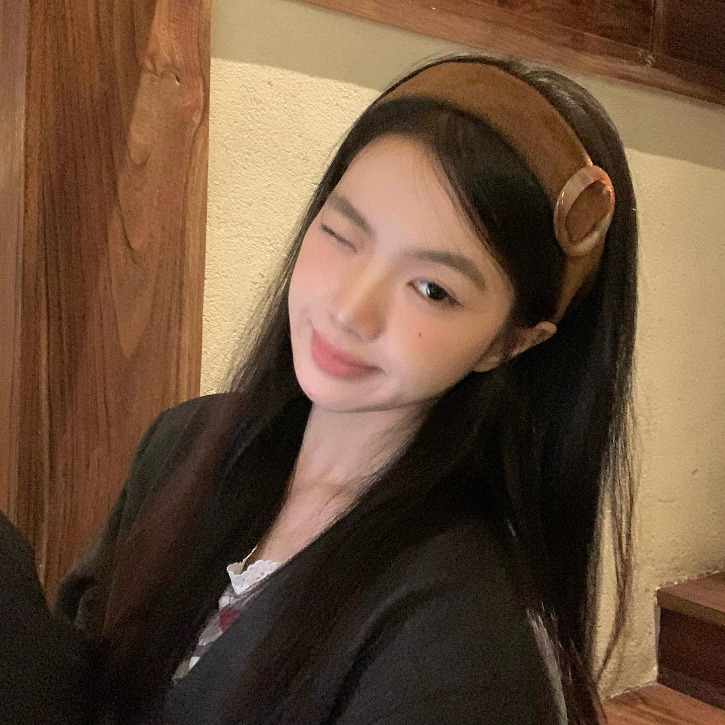 韩版秋冬美拉德圆环宽边发箍女2025新款高级感时尚头箍百搭发饰