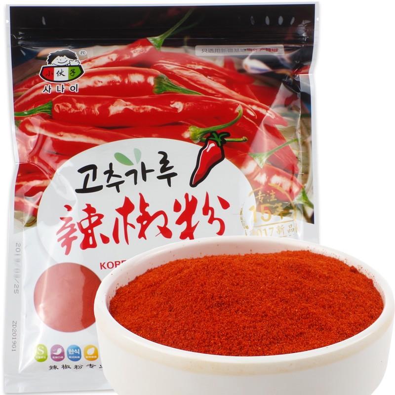 粗辣椒面小伙子细辣椒粉500g 粗韩国泡菜腌辣椒碎韩式辣白菜