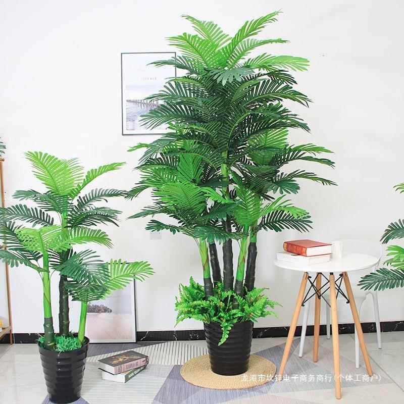 植盆栽室内散尾葵装饰客10021943厅大盆景居摆家设室落地外假花葵