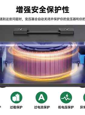 压源器110转变05220v大功率电220转110v环形源便携式家用电转换器