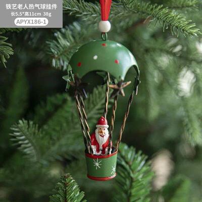 Christmas Hot Air Balloon Parachute Pendant Creative