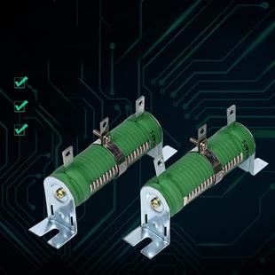 RX20-T大功率瓷管可调绕线电阻滑动变阻器刹车负载10W50W100W200W