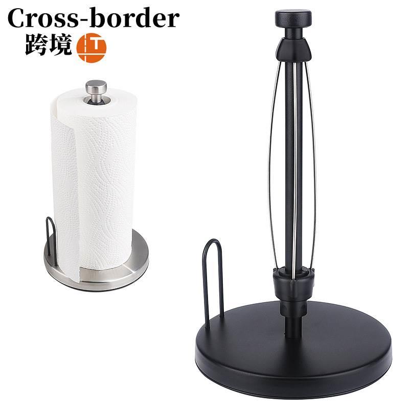 家用免打孔厨房台面款卷纸架立式纸巾架擦手纸巾收纳架子抽拉式