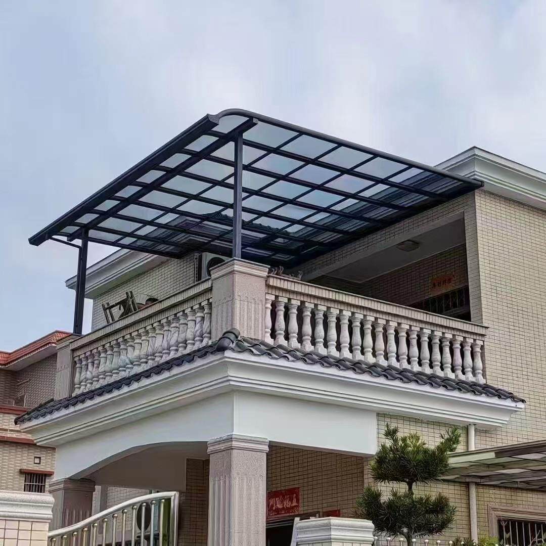 铝合金雨棚户外防雨别墅屋檐遮阳棚家用汽车停车棚庭院阳台遮雨棚