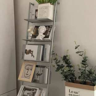 ins中古落地多层报刊置物架工作室拍摄陈列展示杂志收纳落地书架