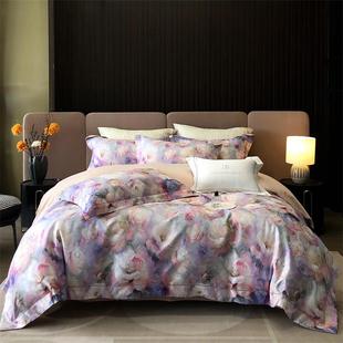 高档欧式 贡缎品提花全套棉加厚磨四件纯棉床上用4件套被套秋冬毛