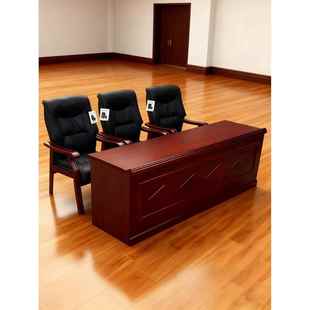 会议室会议桌主席台桌椅领导讲话台烤漆实木发言席台演讲台主持台