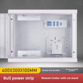 弱电箱家用隐藏式 网络接线 大型光纤信息箱多媒体集线器带接线板
