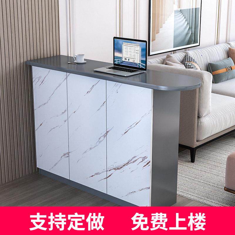 家用小户型吧台客饭厅靠墙玄关隔断柜厨房多功能置物架双面小吧台