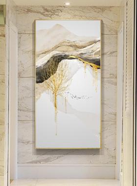 入门正财15177对门玄关饰画招风水抽象进户门画玄关过道竖装式壁