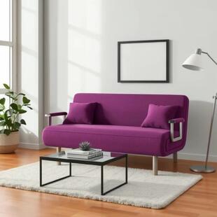 2025新款纯色布艺折叠沙发单身公寓沙发床可折叠临时留宿陪护床