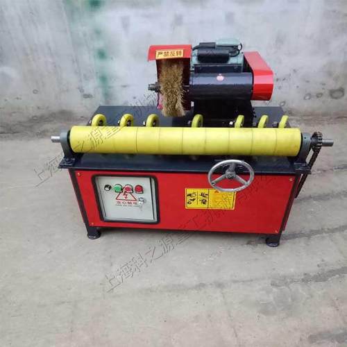 五金制造车辆配件表面磨光 圆管电动毛刷除锈设备 立式直管抛光机