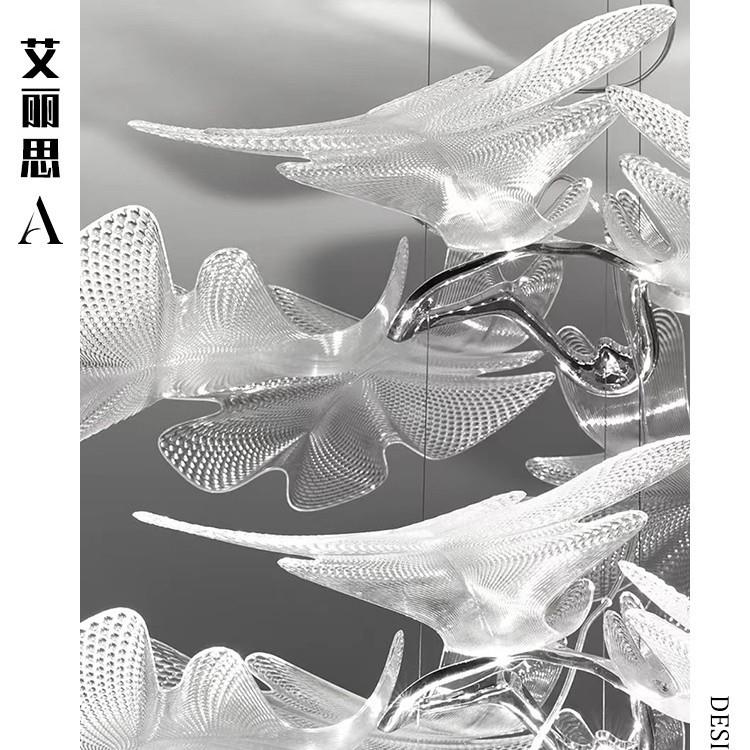意大利artemide chlorophilia花瓣吊灯客厅卧室艺术雕花设计师灯