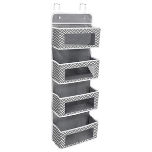 衣柜外侧边置物架衣橱侧面收纳放置挂架门后衣服收纳挂袋整理架