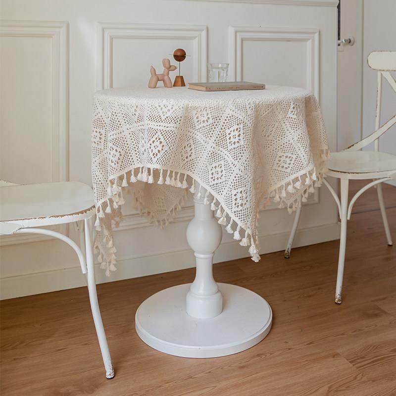 田园覆古镂空流苏桌布长方形圆形餐桌茶几床头柜盖巾商用拍照背景,居家布艺,桌布,淘宝优惠券,粉丝福利购,淘宝优惠卷