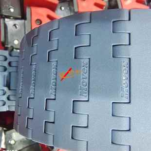 MOVEX塑料板带550K330输送模组网带552K450胶面塑料板链夹瓶链板