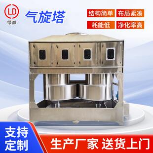 山东厂家供应气旋混动喷淋塔工业油性纤维类粉尘废气处理设备