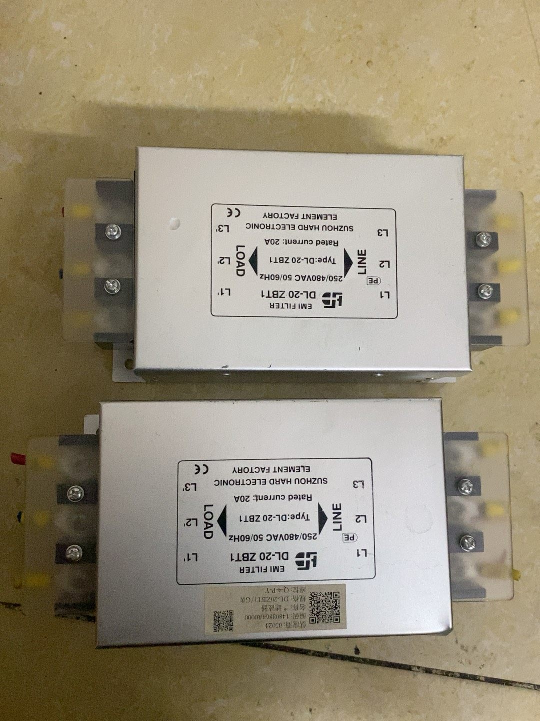 广日电梯滤波器DL-20 ZBT1，250/480VAC，标